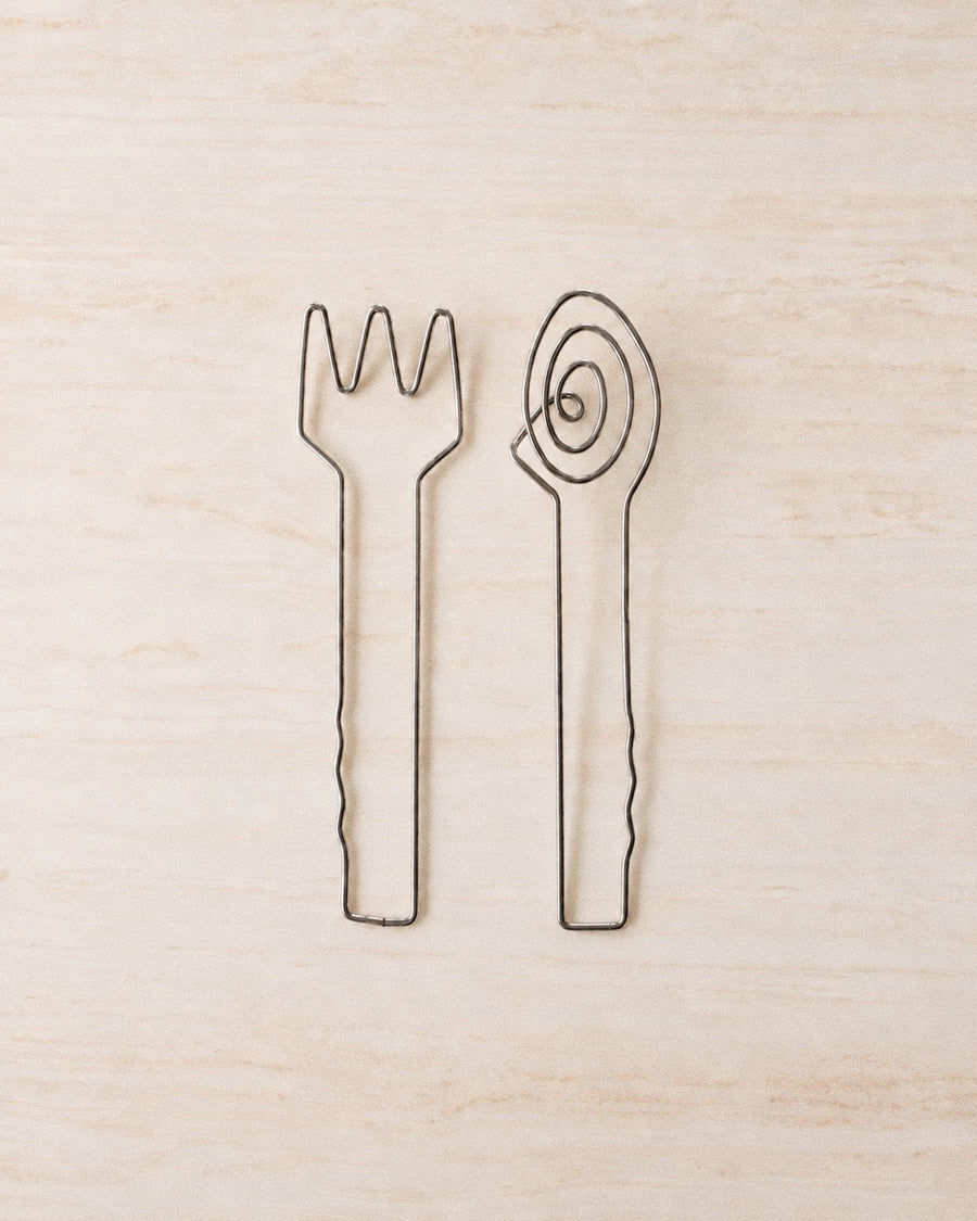 Vintage Wire Salad Servers