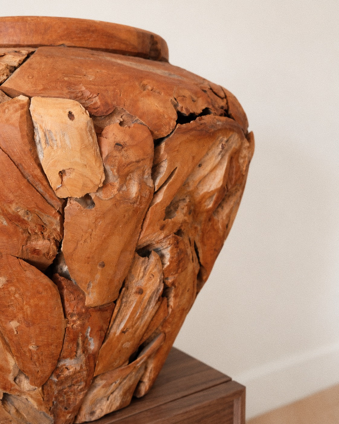 Reclaimed Teak Root Vessel
