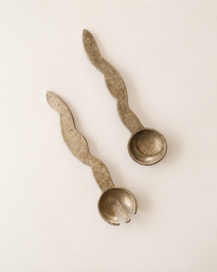 Wave Salad Servers — Pair