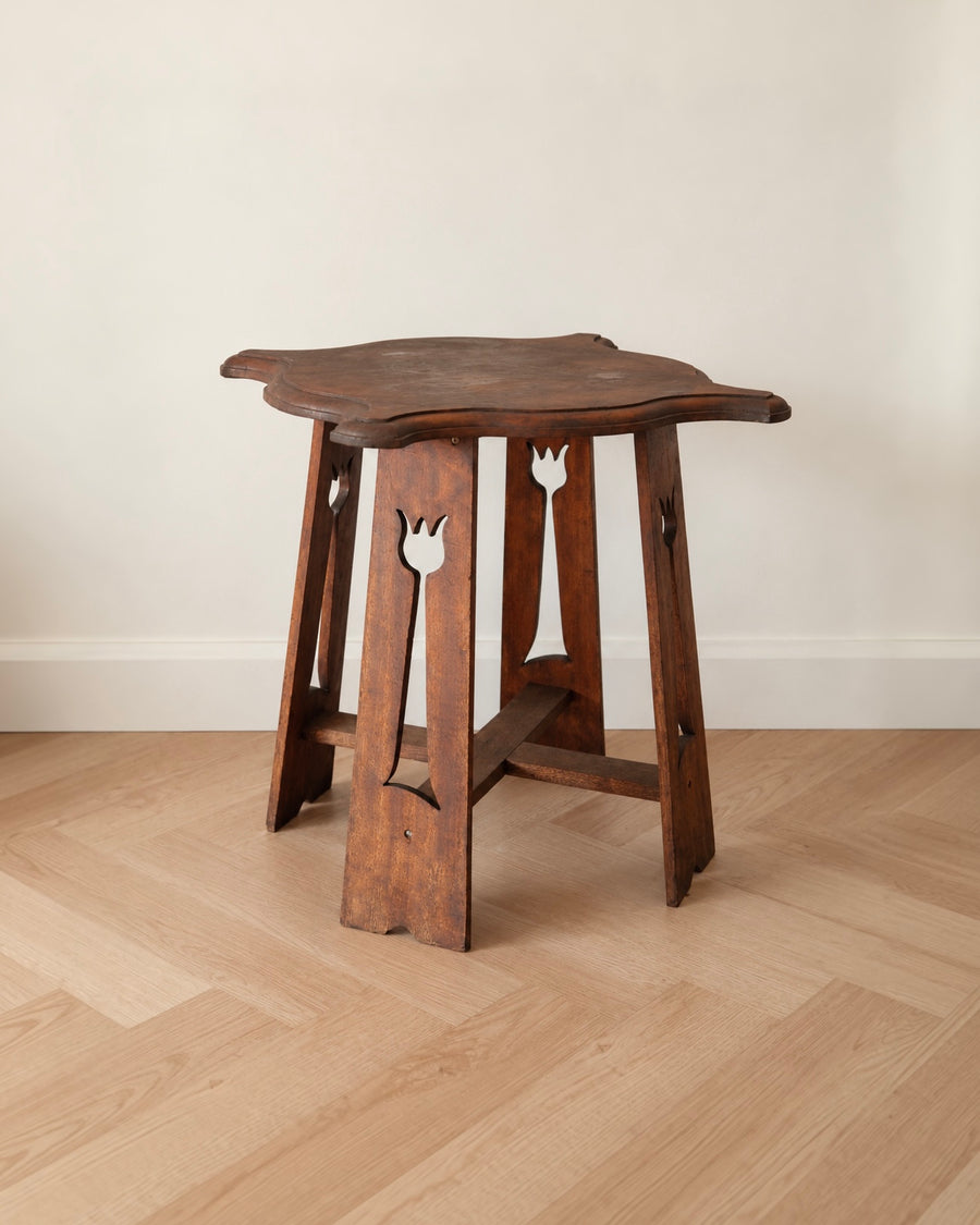Vintage Gothic / Spanish Revival Side Table