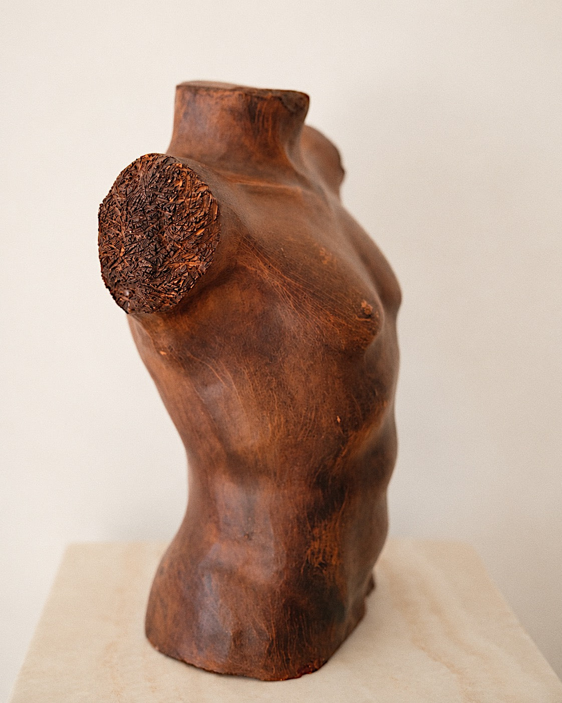 Studio Pottery Torso Sculpture by S. Booth, 1995, Edition 3/6