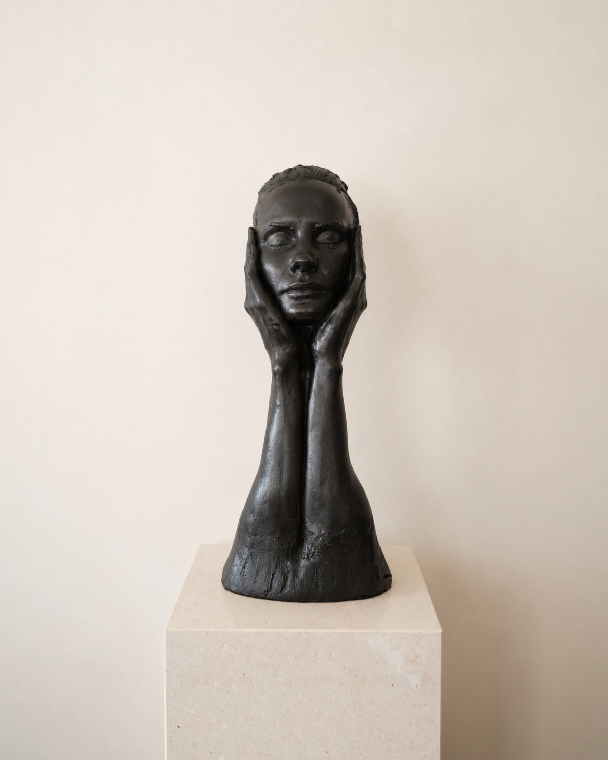 Sculptural Face & Hands Bust