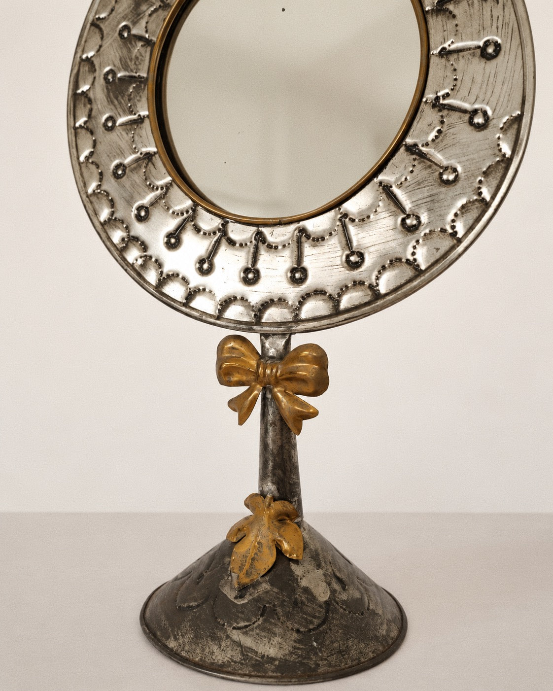 Mexican Hojalata Punched Tin Vanity Mirror