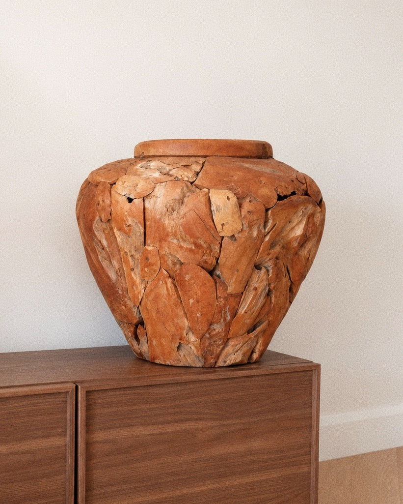 Reclaimed Teak Root Vessel