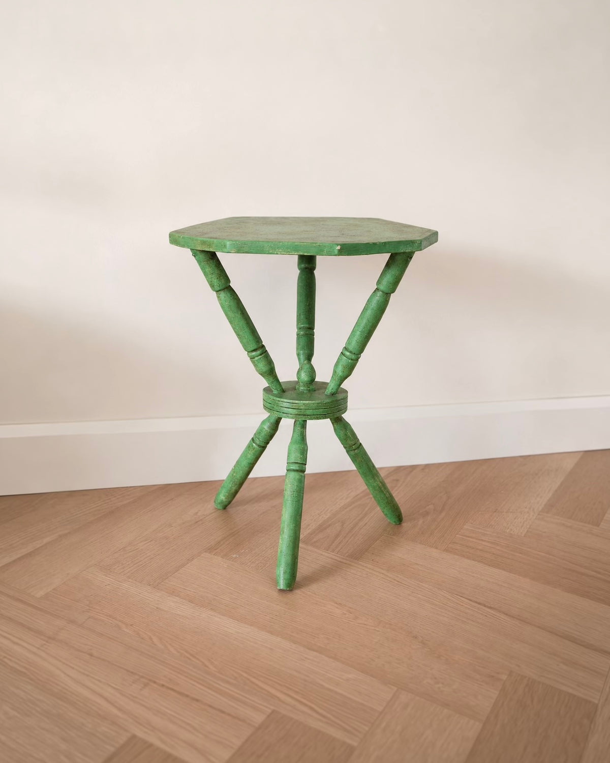 Vintage Green Gypsy Occasional Table