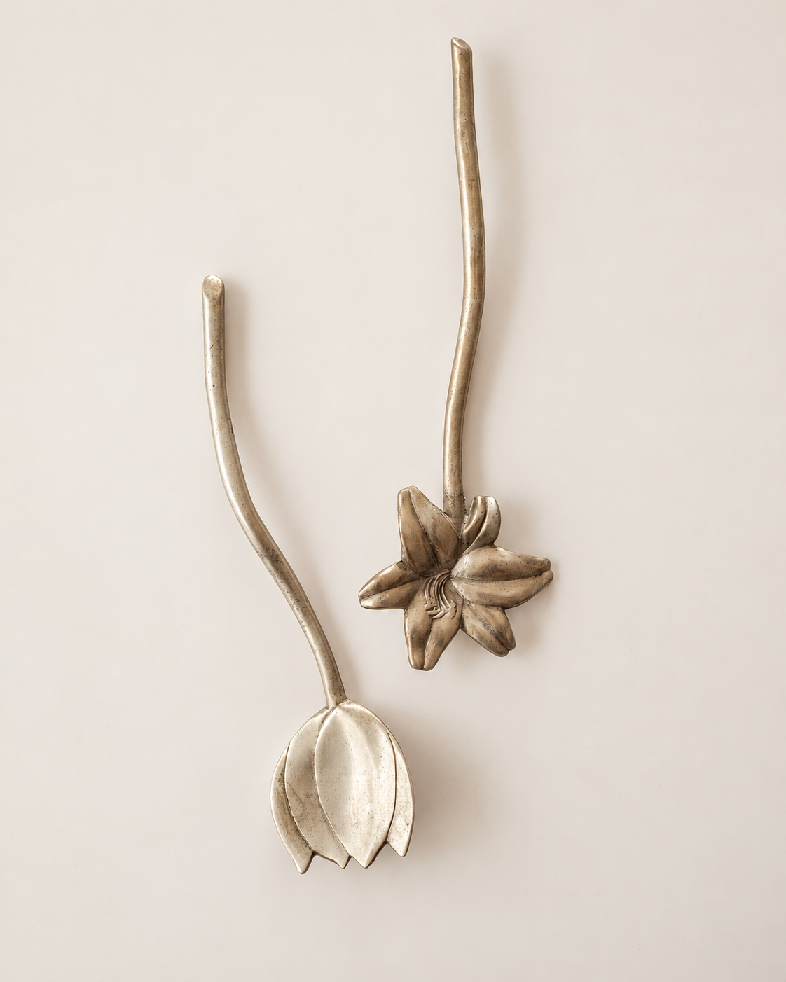 Lily Salad Servers — Pair
